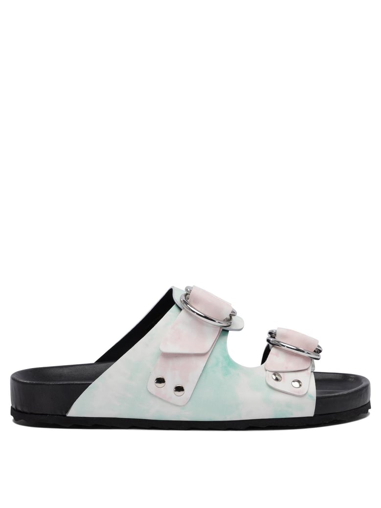 leather black sandals by Selfnex