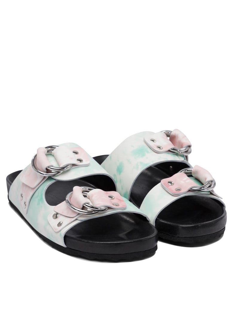 leather black sandals by Selfnex