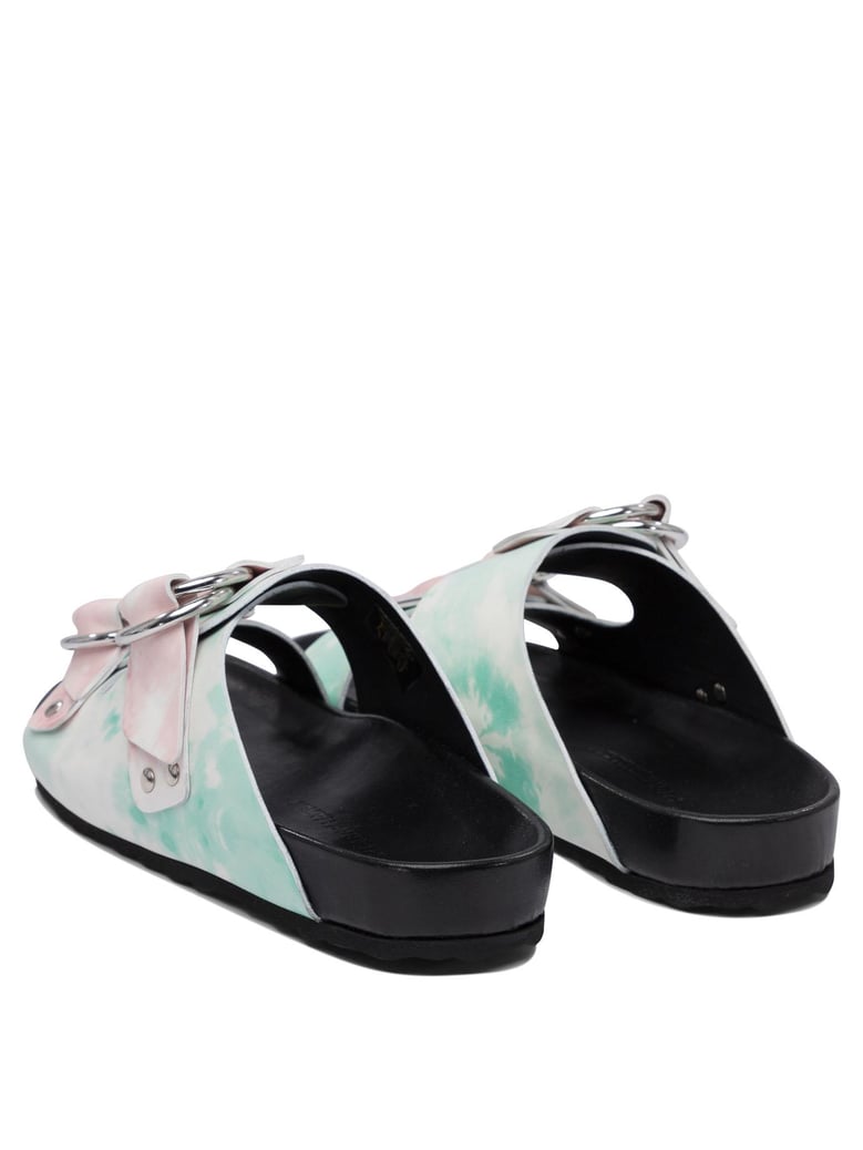 leather black sandals by Selfnex