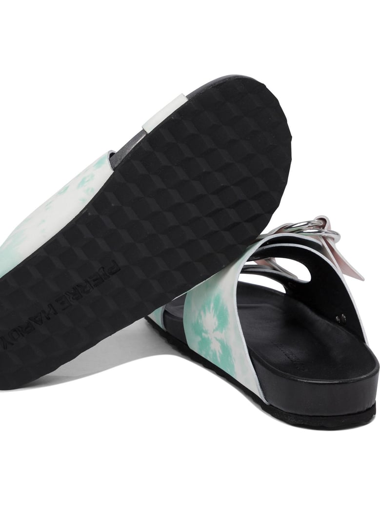 leather black sandals by Selfnex