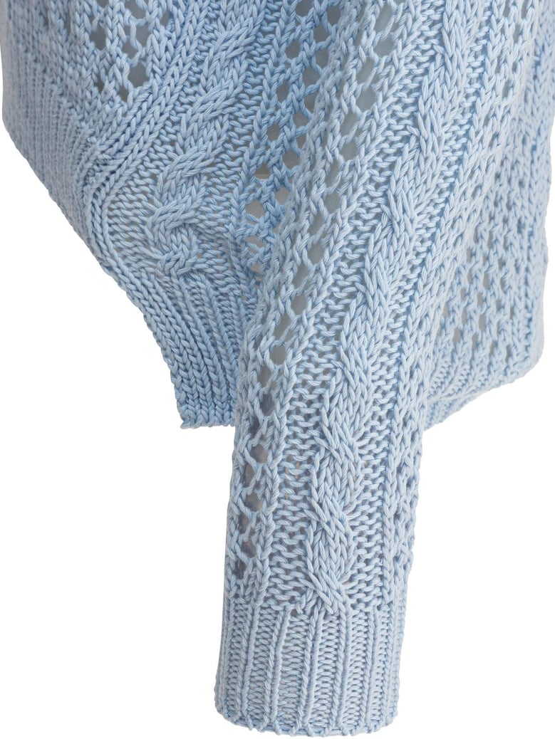 cotton light blue knitwear by Selfnex