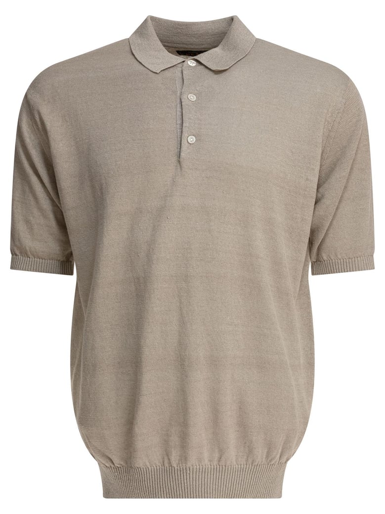 hemp grey polo shirt by Selfnex