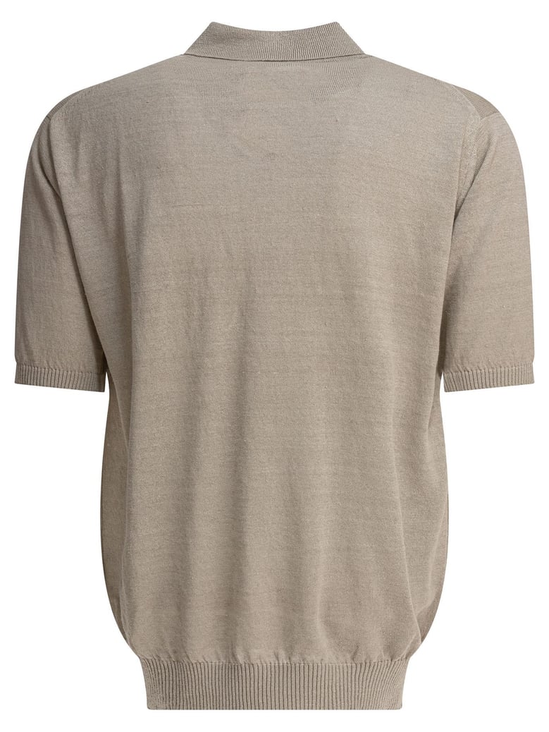 hemp grey polo shirt by Selfnex