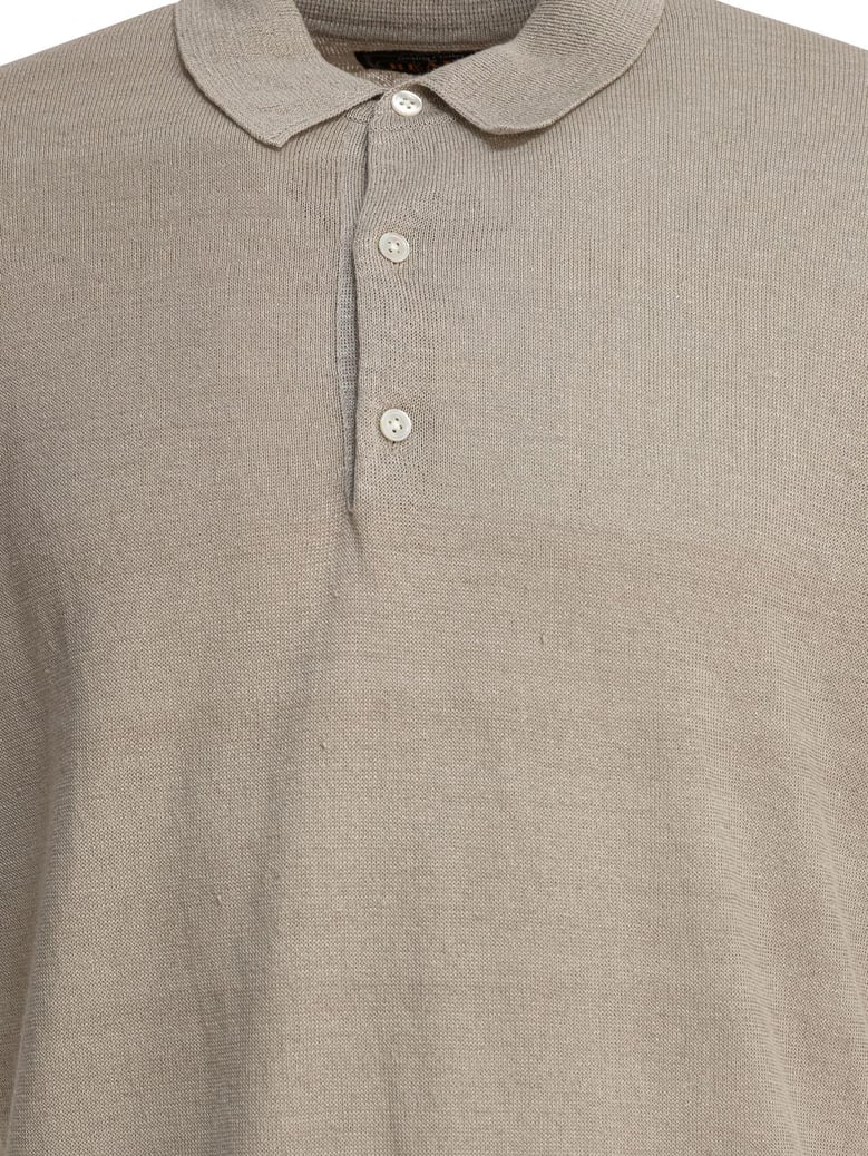 hemp grey polo shirt by Selfnex