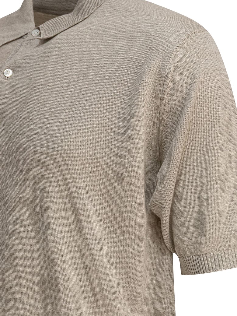 hemp grey polo shirt by Selfnex