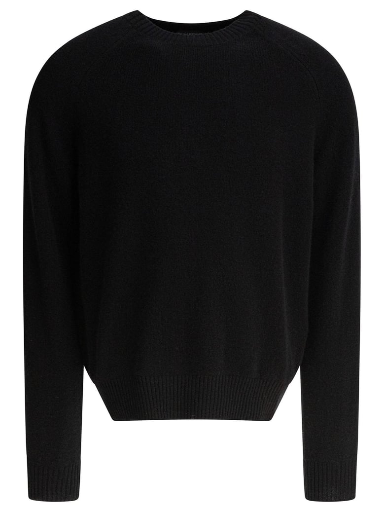 wool black knitwear by Selfnex