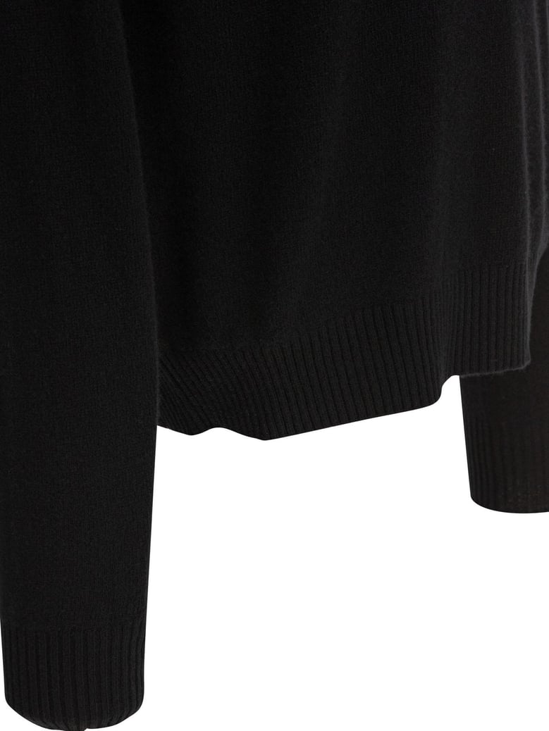 wool black knitwear by Selfnex