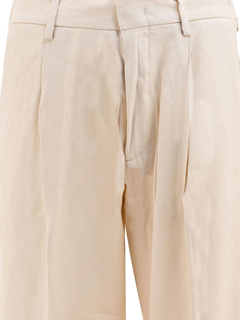 viscose beige trousers by Selfnex