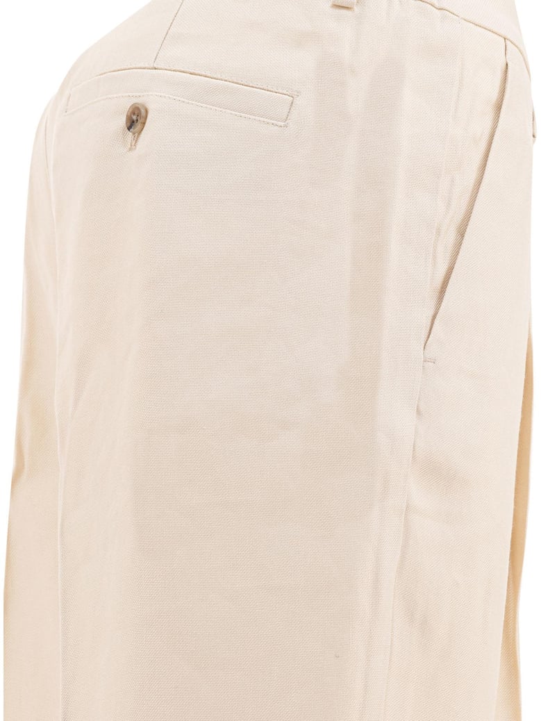 viscose beige trousers by Selfnex