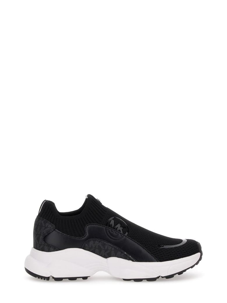 black polyester sneakers by Selfnex