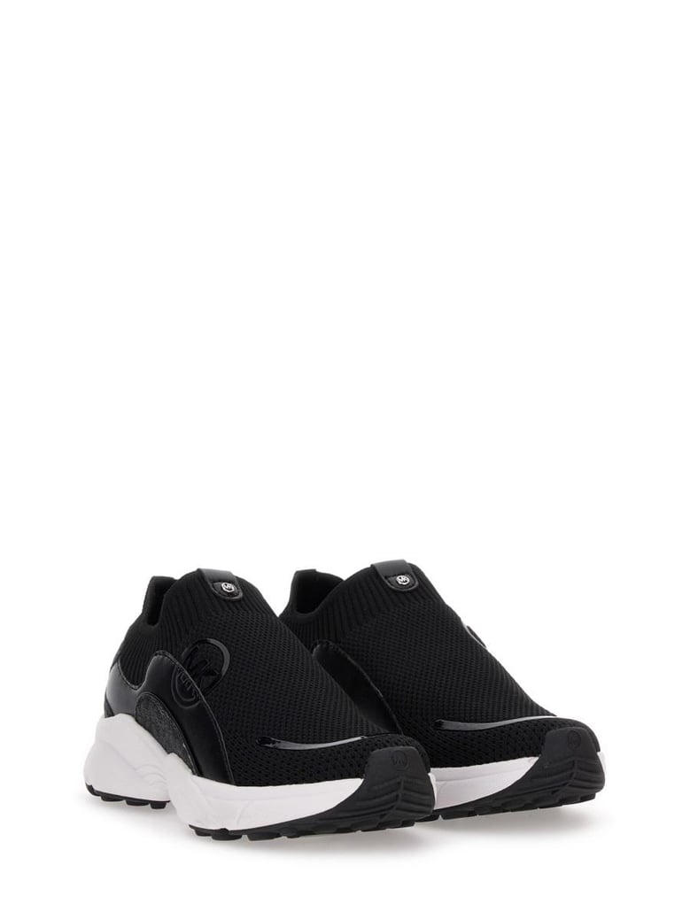 black polyester sneakers by Selfnex