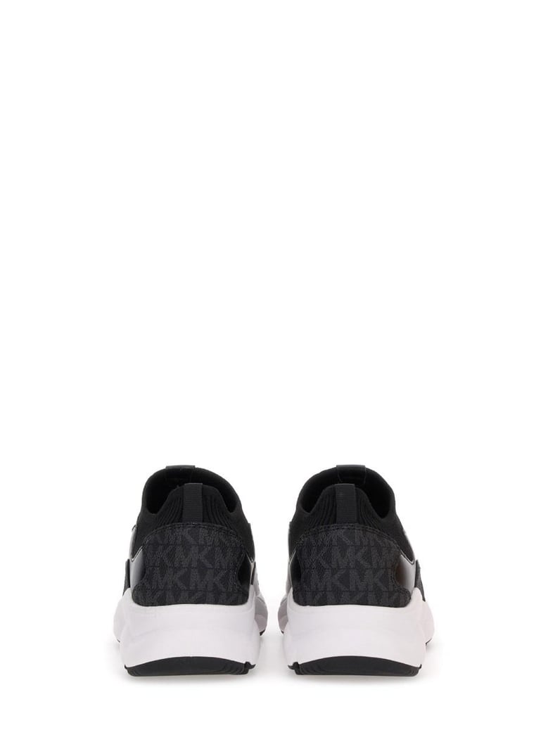 black polyester sneakers by Selfnex