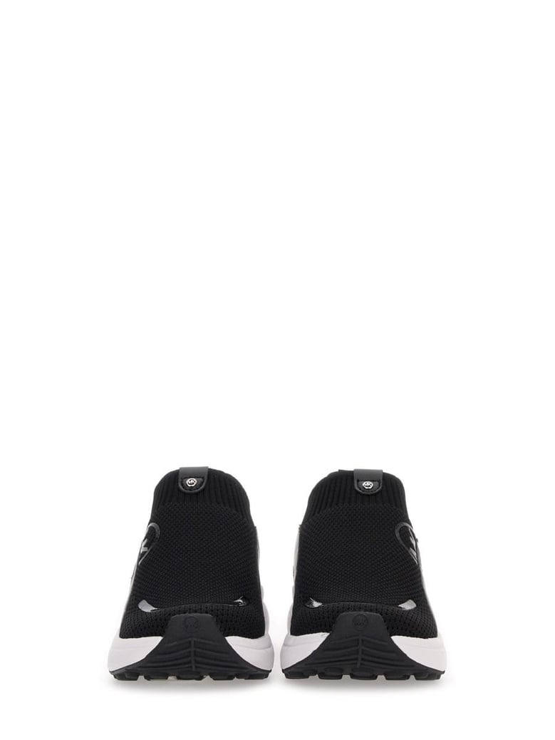 black polyester sneakers by Selfnex