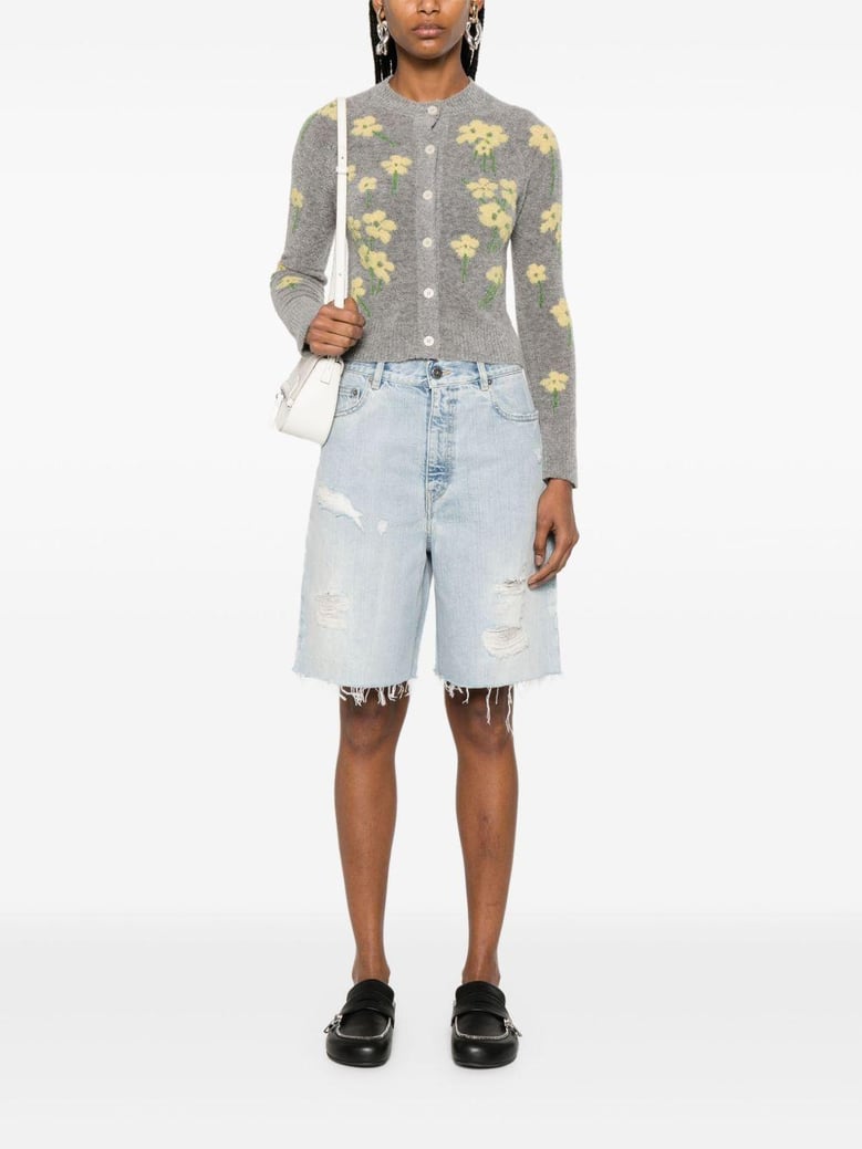 cloud blue cotton shorts by Selfnex