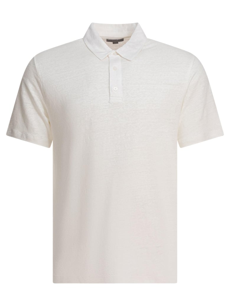linen polo shirt by Selfnex