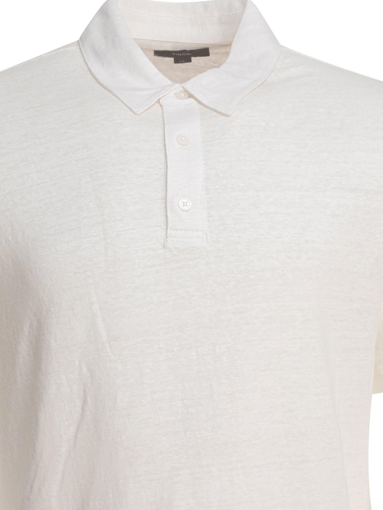 linen polo shirt by Selfnex