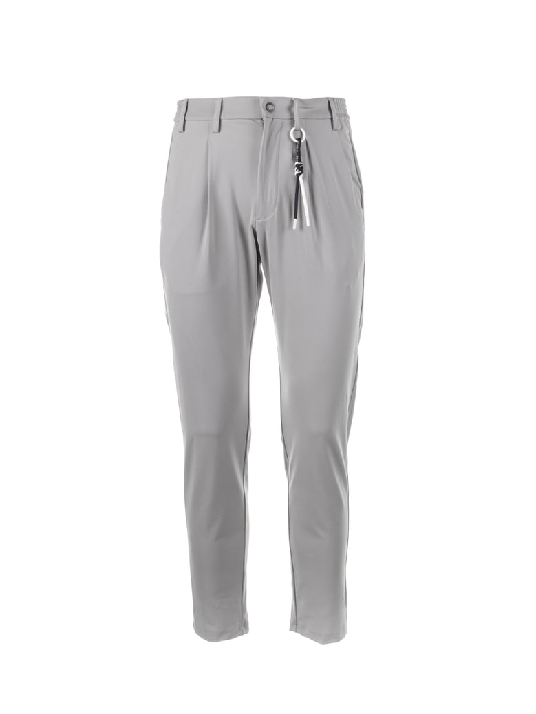 gray trousers with elastic by Selfnex