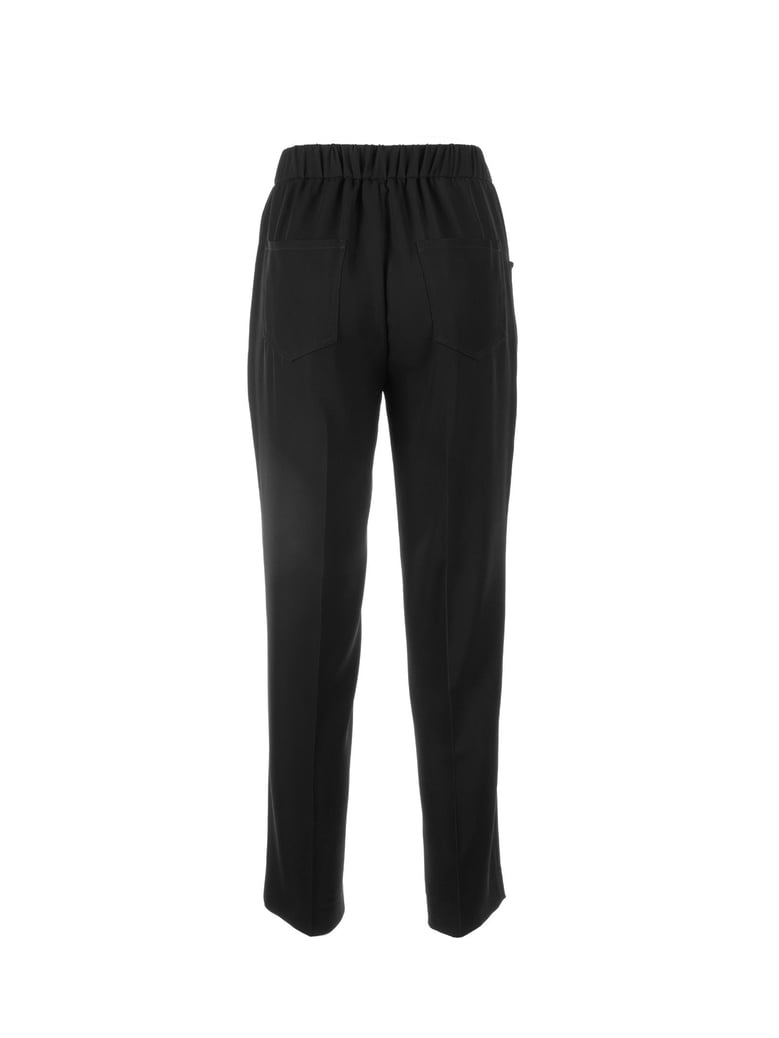 black elastic trousers by Selfnex