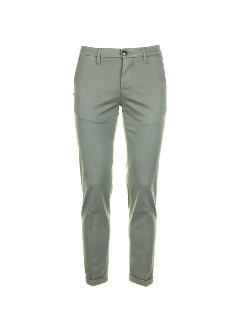 sage green chino trousers by Selfnex