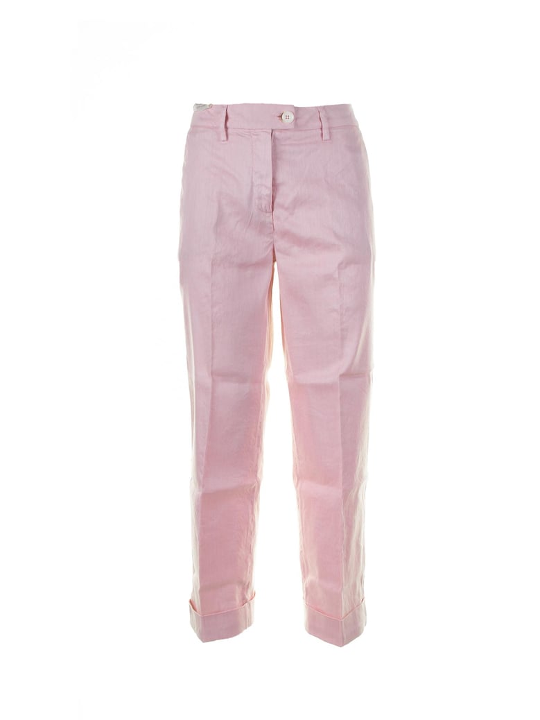 pink chino pants by Selfnex