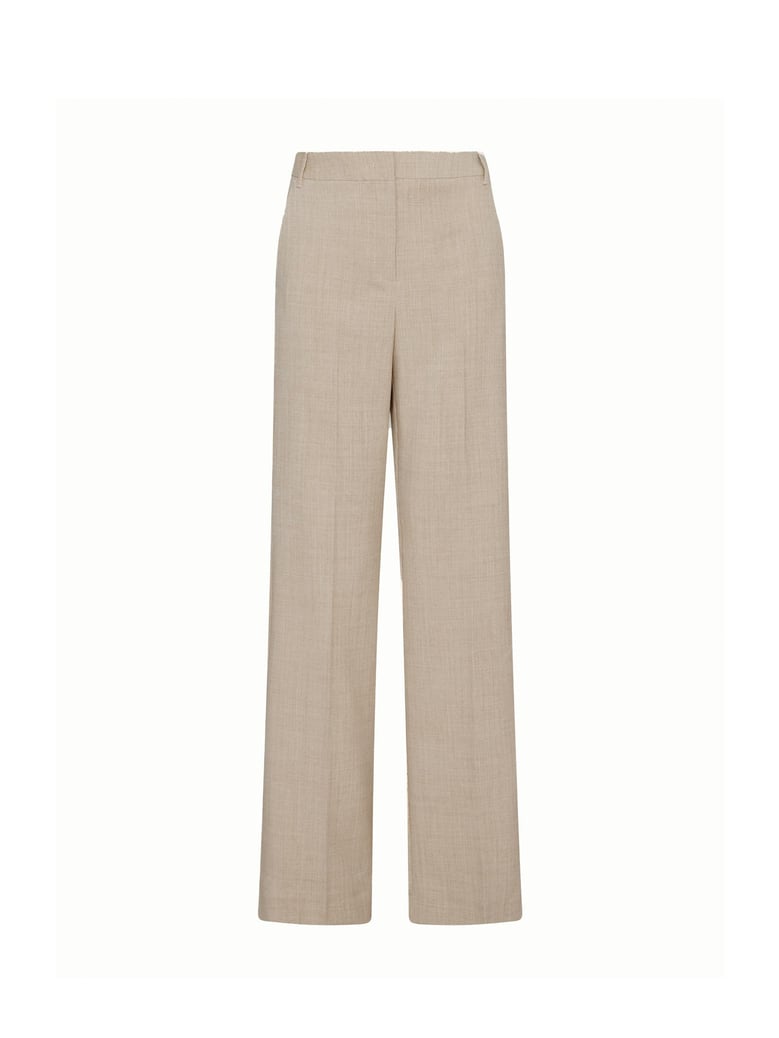 beige high-waisted trousers by Selfnex