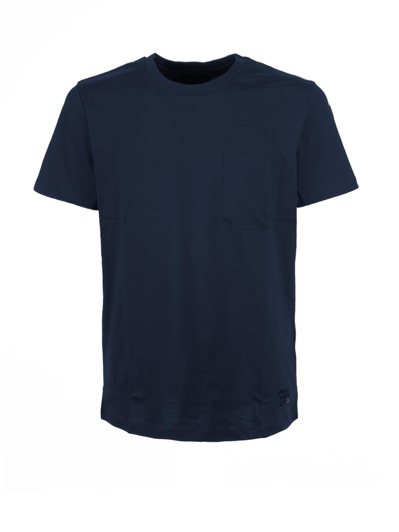 navy blue t-shirt with pocket by Selfnex