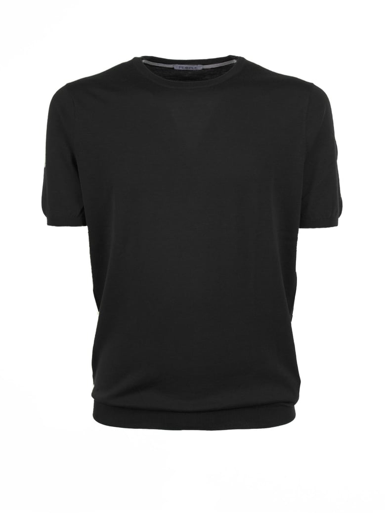 black crew-neck t-shirt by Selfnex