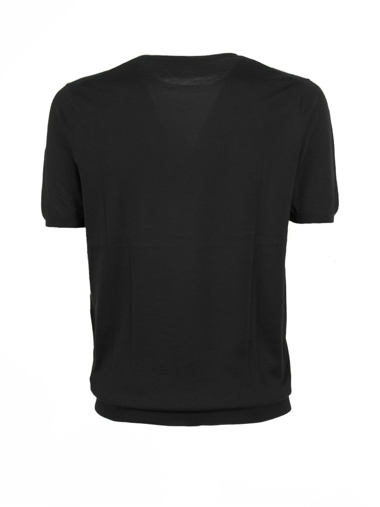 black crew-neck t-shirt by Selfnex