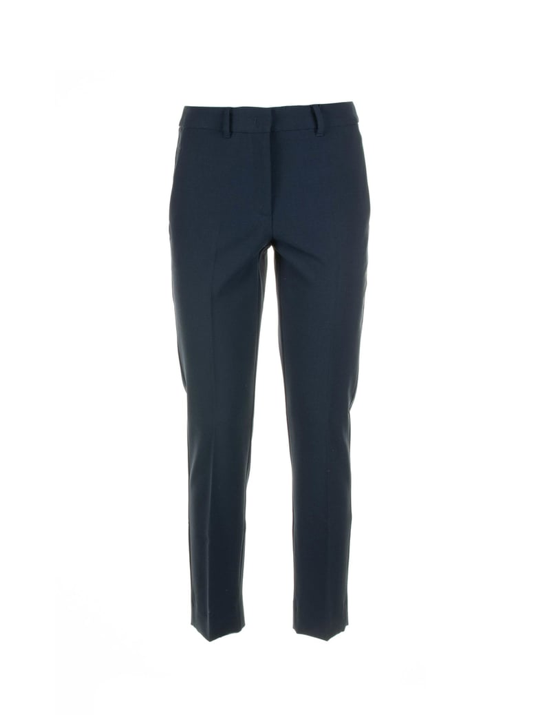 regular fit blue trousers by Selfnex