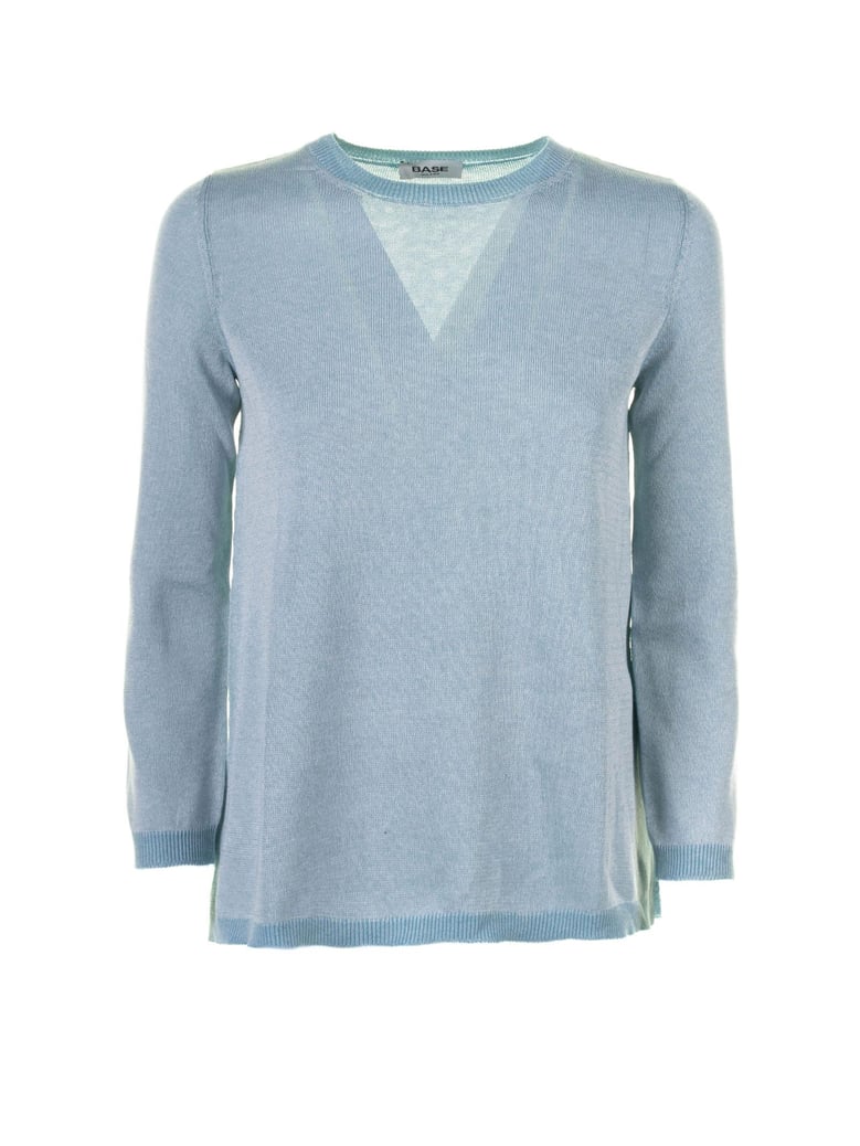 light blue long-sleeved shirt by Selfnex