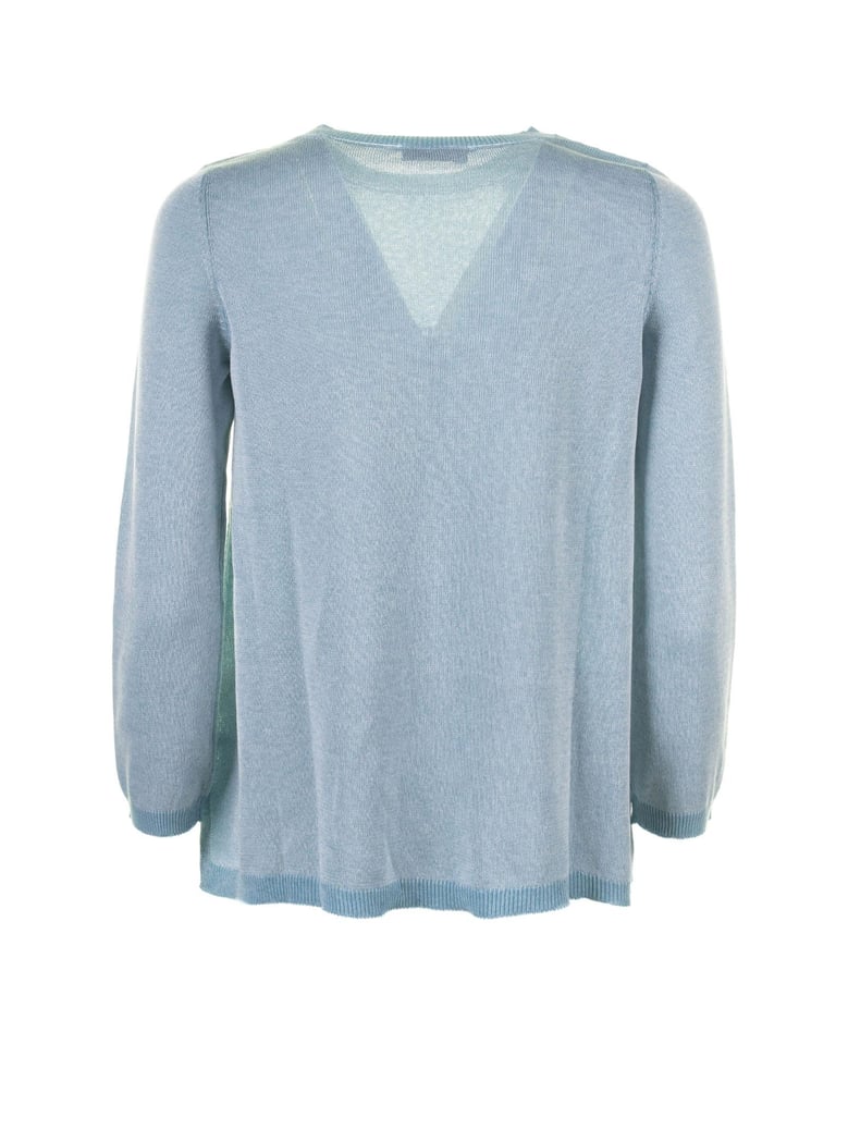 light blue long-sleeved shirt by Selfnex