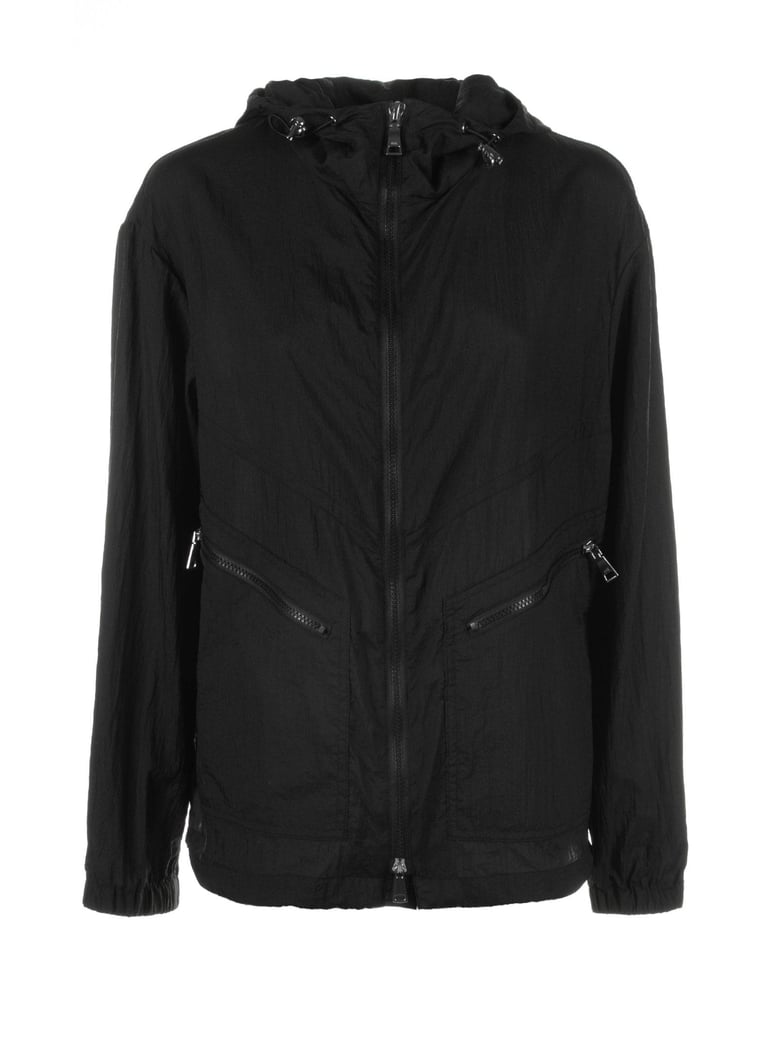 black jacket with zip and hood by Selfnex
