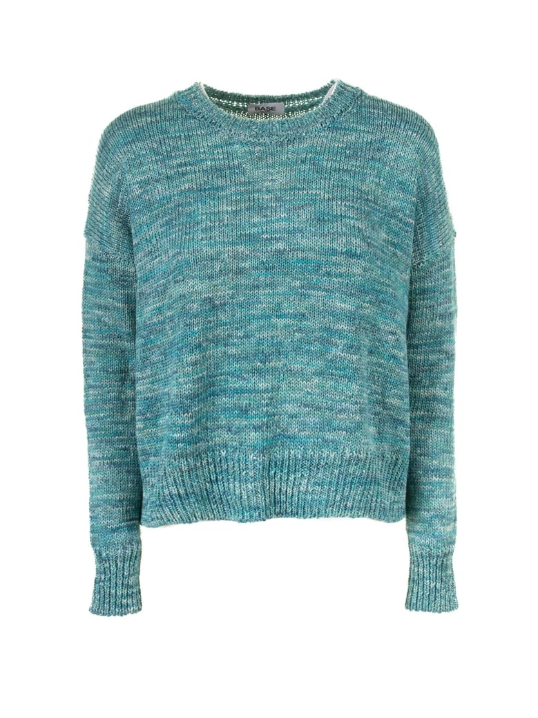 aquamarine crew neck sweater by Selfnex