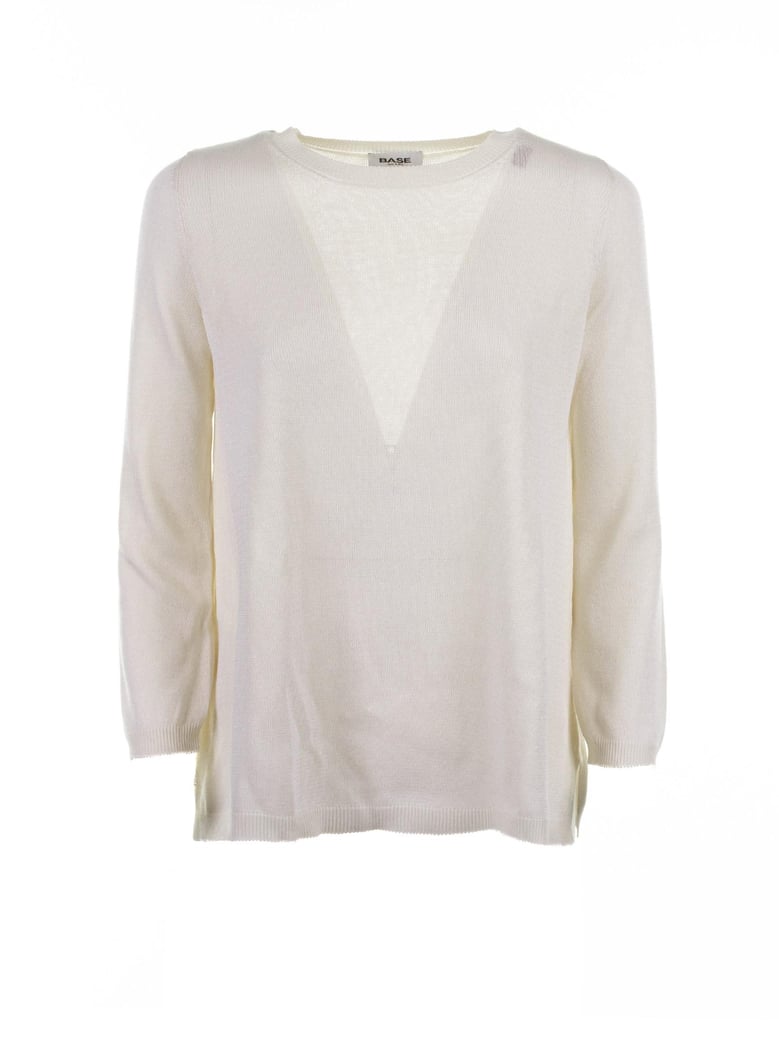 vanilla crewneck sweater by Selfnex