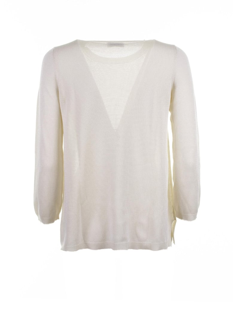 vanilla crewneck sweater by Selfnex
