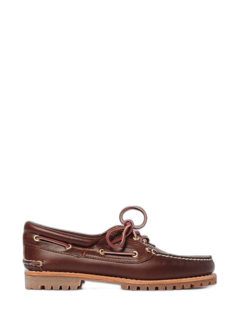 brown boat moccasin by Selfnex