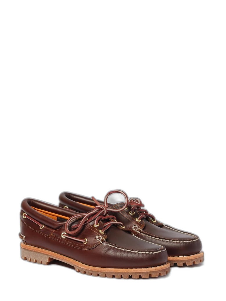 brown boat moccasin by Selfnex