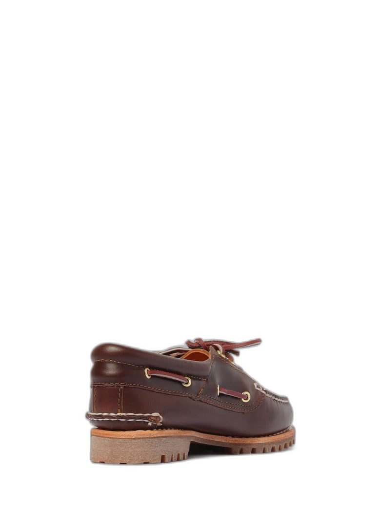 brown boat moccasin by Selfnex