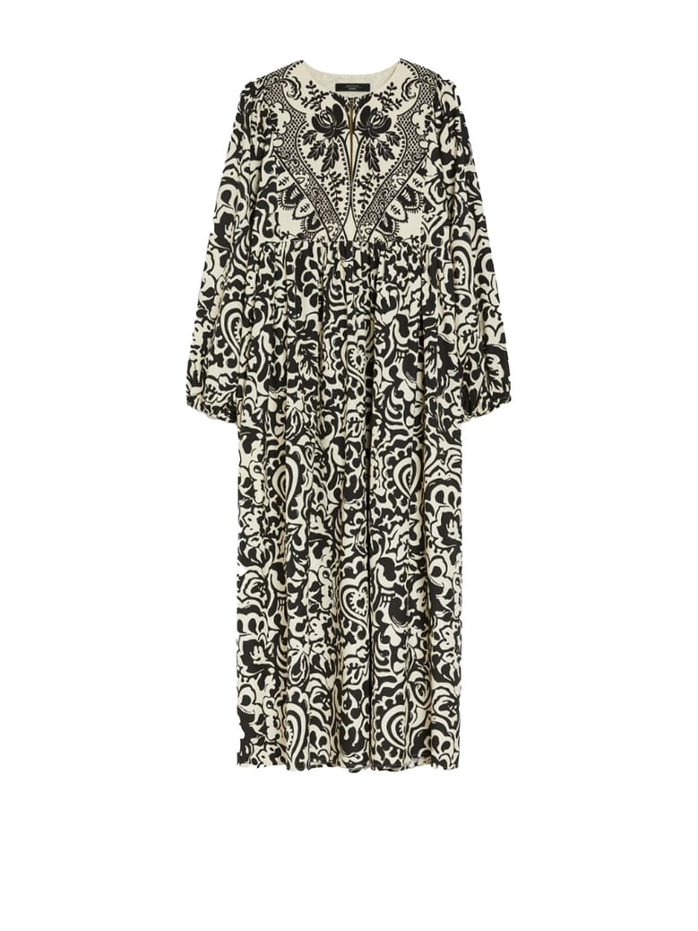 long poplin patterned dress by Selfnex