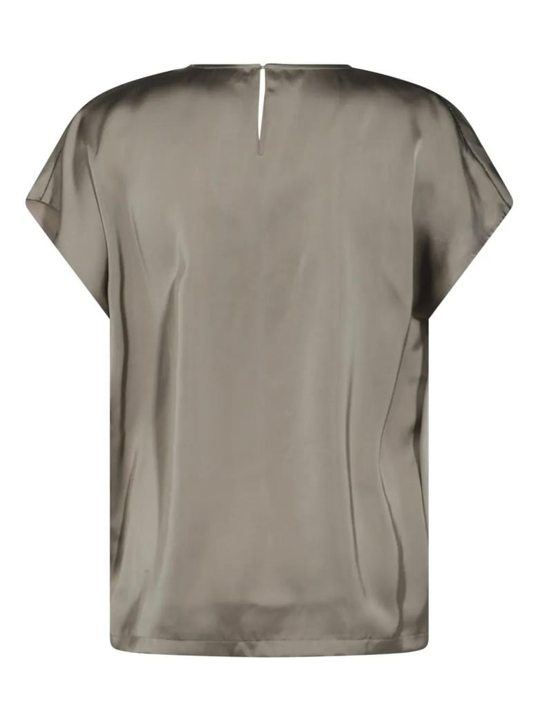 fabiana filippi satin t-shirt by Selfnex