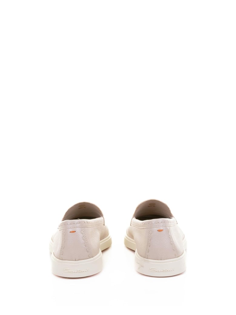 pink leather moccasin by Selfnex