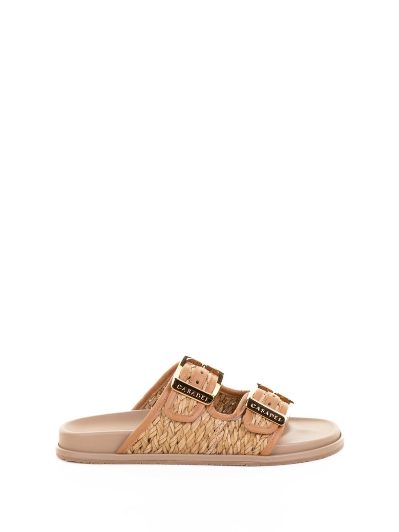 fabric slipper with rubber sole by Selfnex