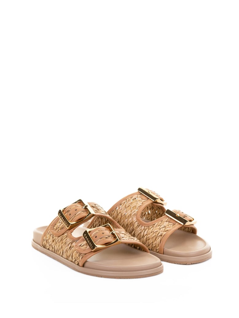 fabric slipper with rubber sole by Selfnex