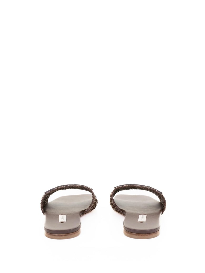 brown leather slipper by Selfnex