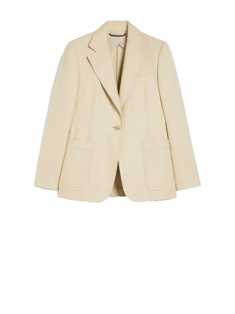 single breasted jacket sand by Selfnex