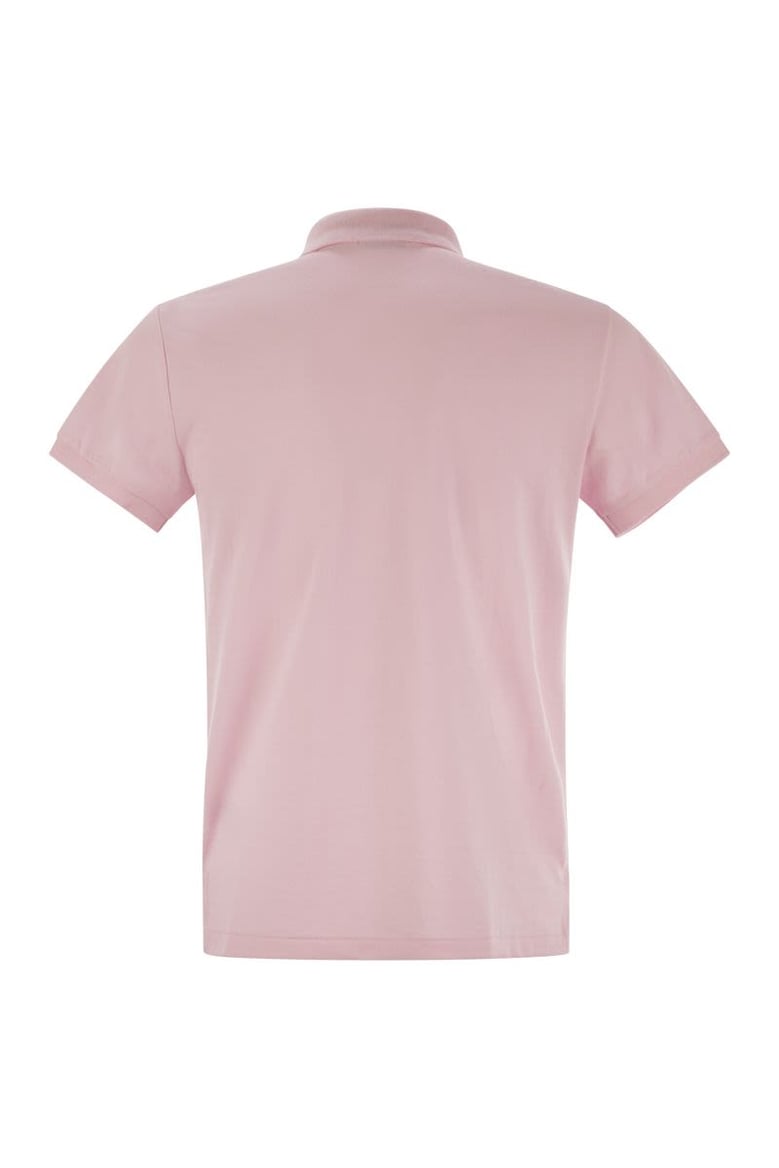 short sleeve polo with contrast logo by Selfnex