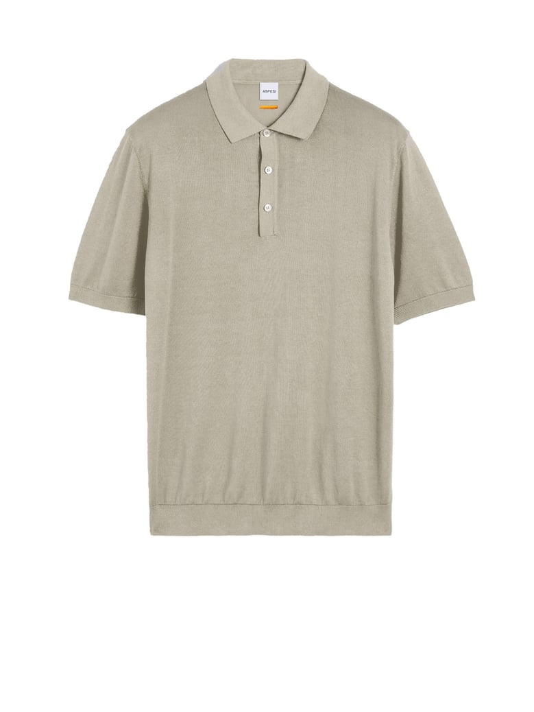 aspesi beige polo shirt short sleeve by Selfnex