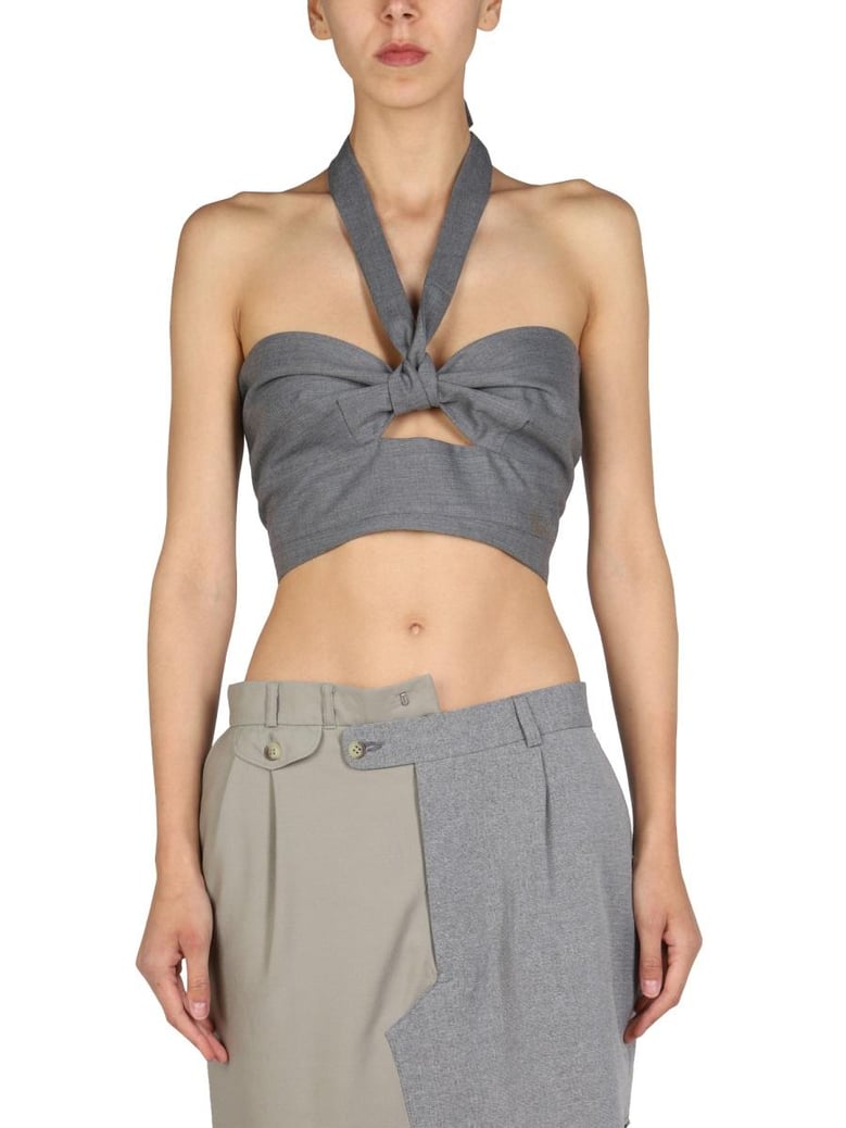 top with crossed straps by Selfnex