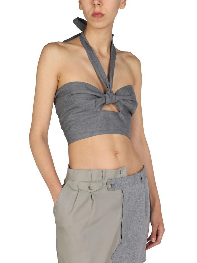 top with crossed straps by Selfnex