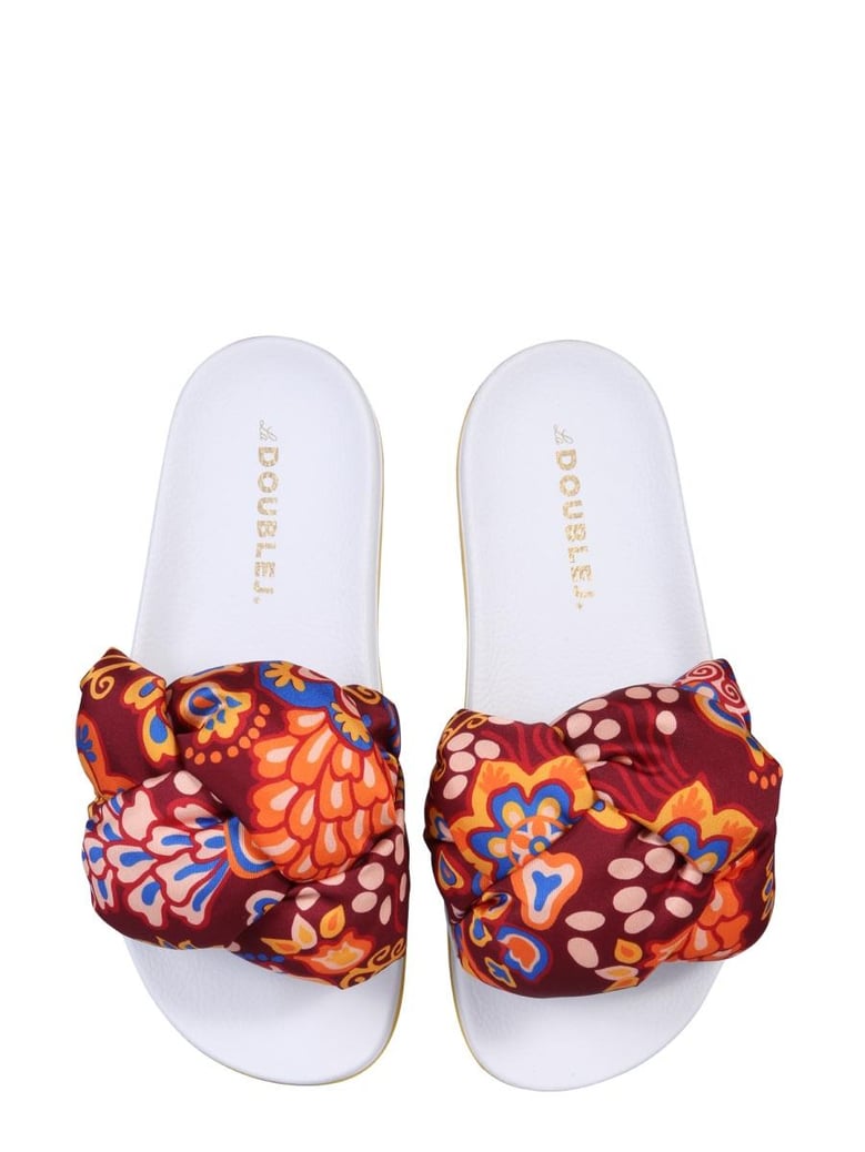 braid slide sandals by Selfnex